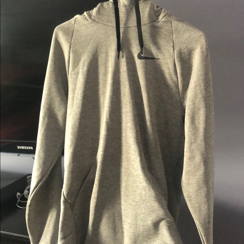 gray nike hoodie